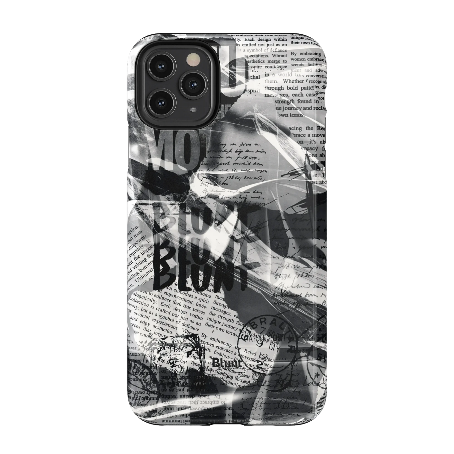 Black Love Letter iPhone Case
