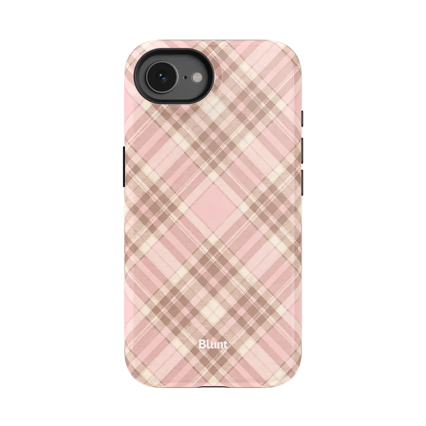 Blush Plaid iPhone Case