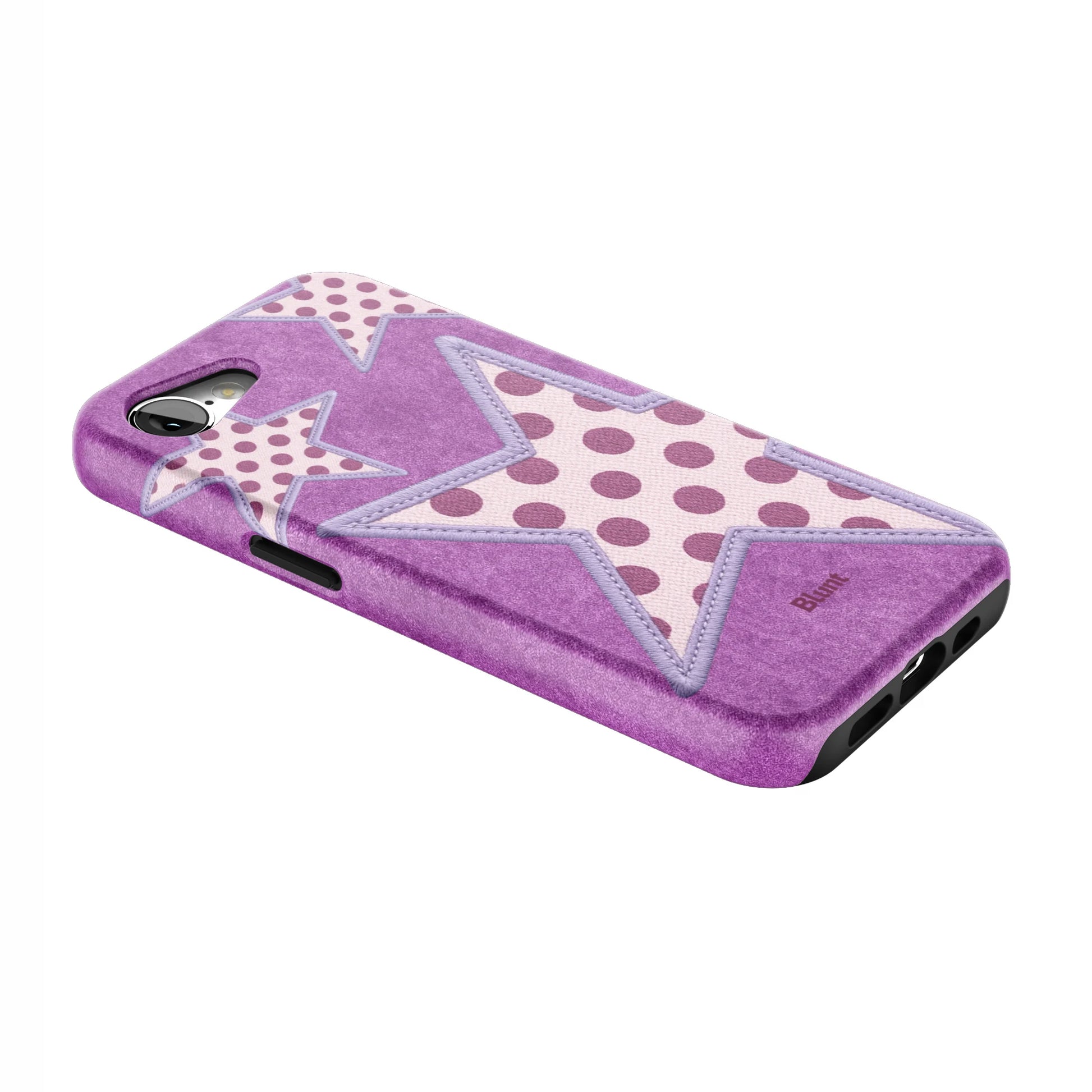 Lilac-Crush-Polka-Star-iphone-case-iPhone 17 E-2