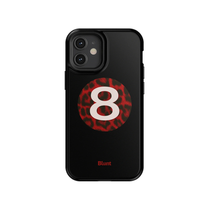 Red Cheetah Magic 8 iPhone Case