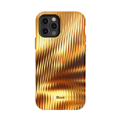 Golden Ripple iPhone Case