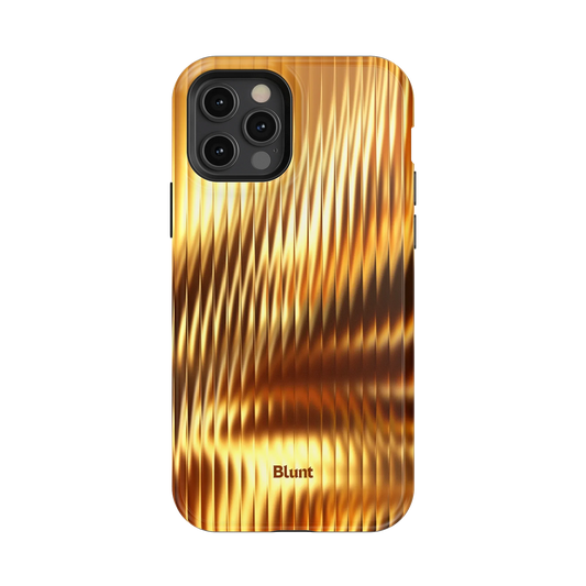 Golden Ripple iPhone Case