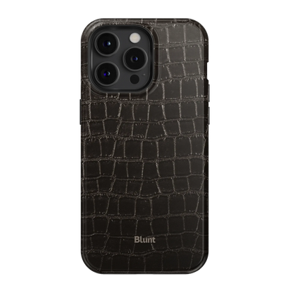 Onyx Croc iPhone Case