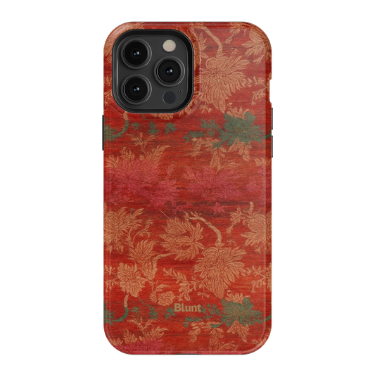 Crimson Tapestry iPhone Case