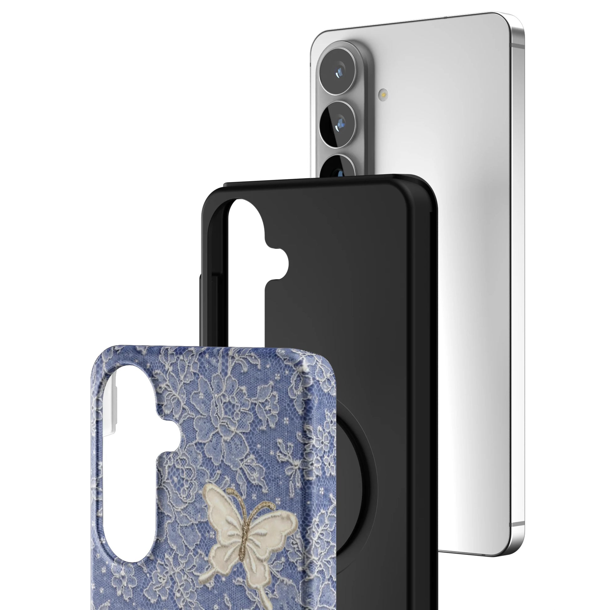 Blue-Lace-Butterfly-samsung-case-Galaxy S26 Plus-3
