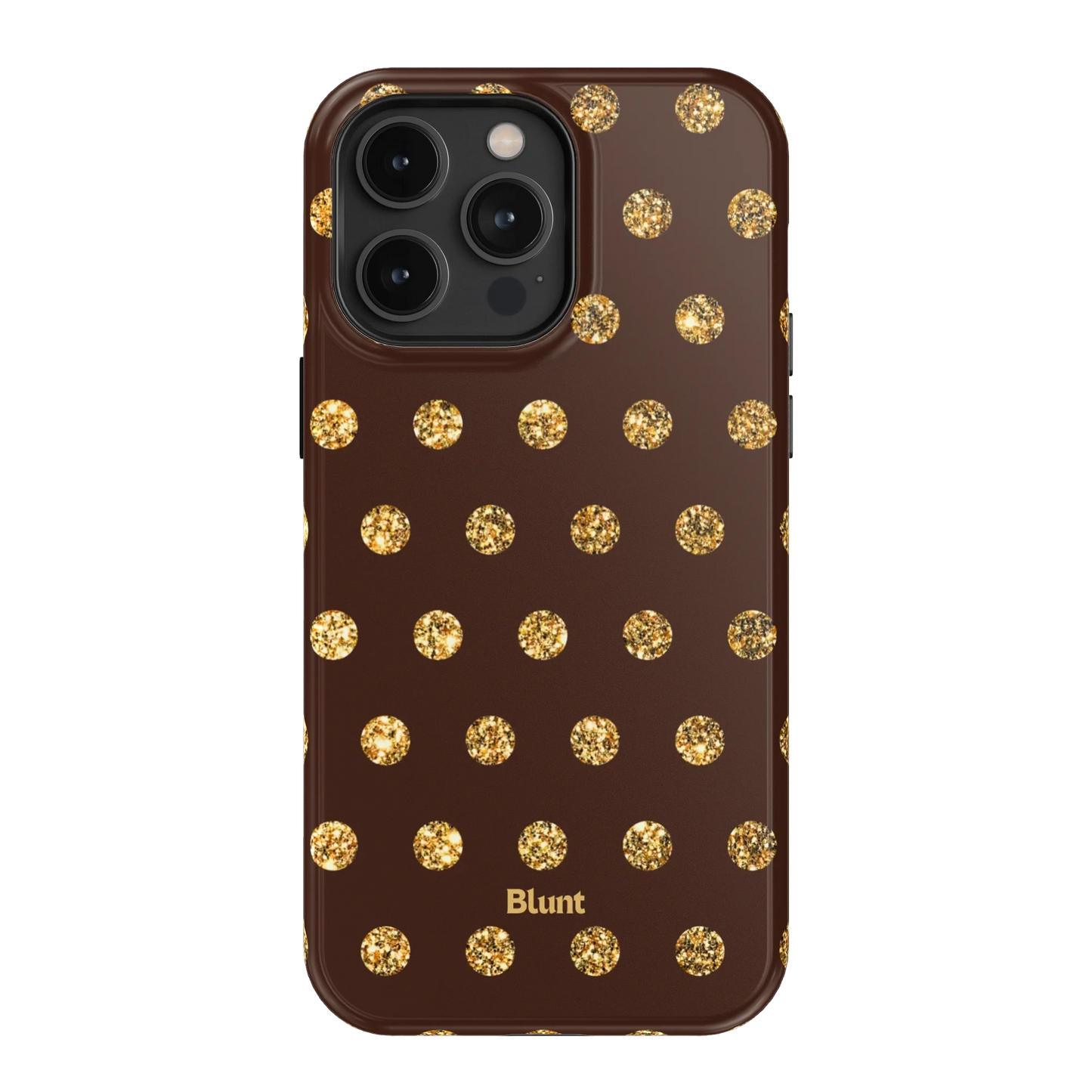 Gold Polka iPhone Case