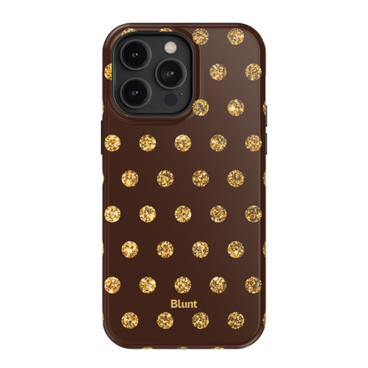 Gold Polka iPhone Case