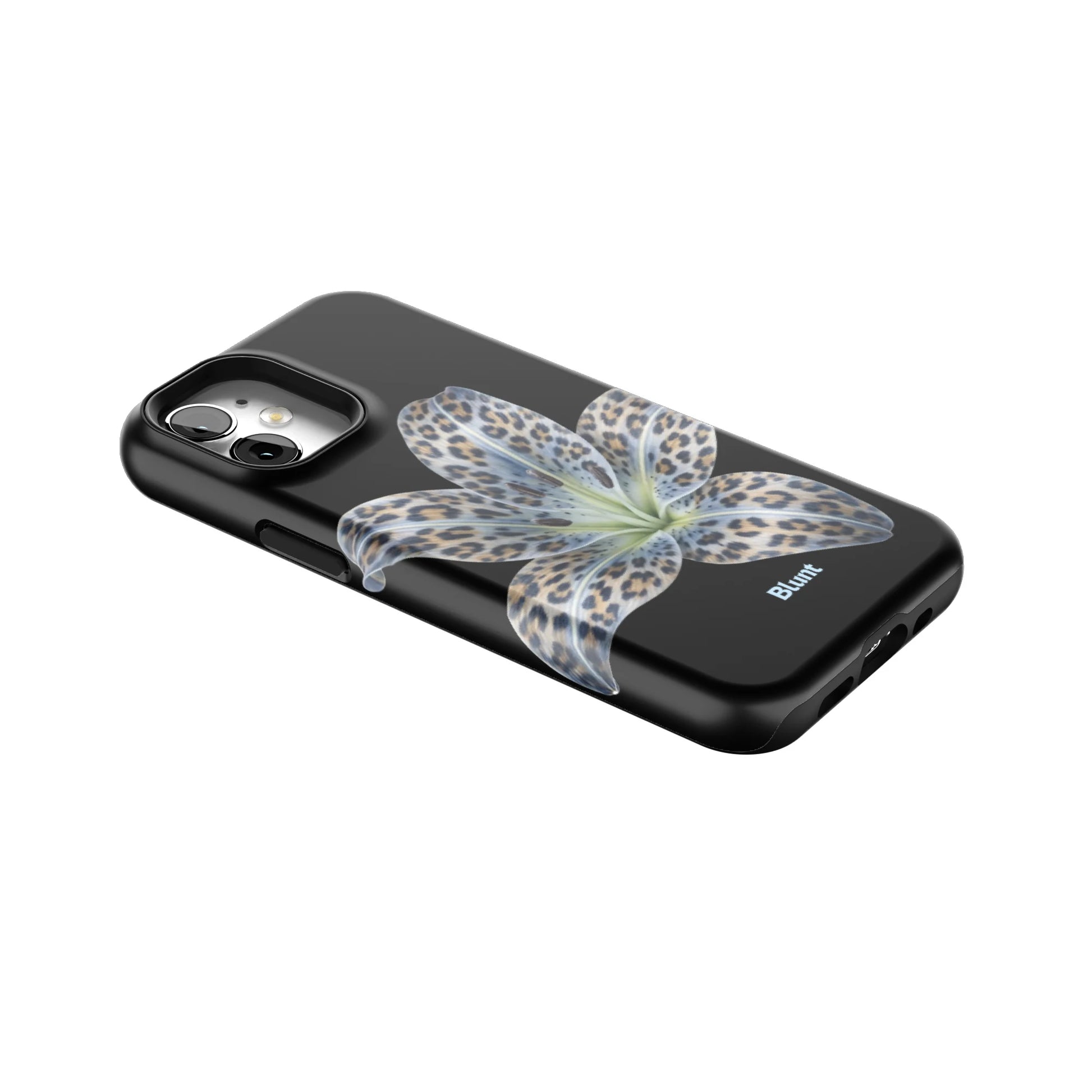 Blue-Leopard-Bloom-iphone-case-iPhone 12 Mini-2