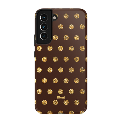 Gold Polka Samsung Case