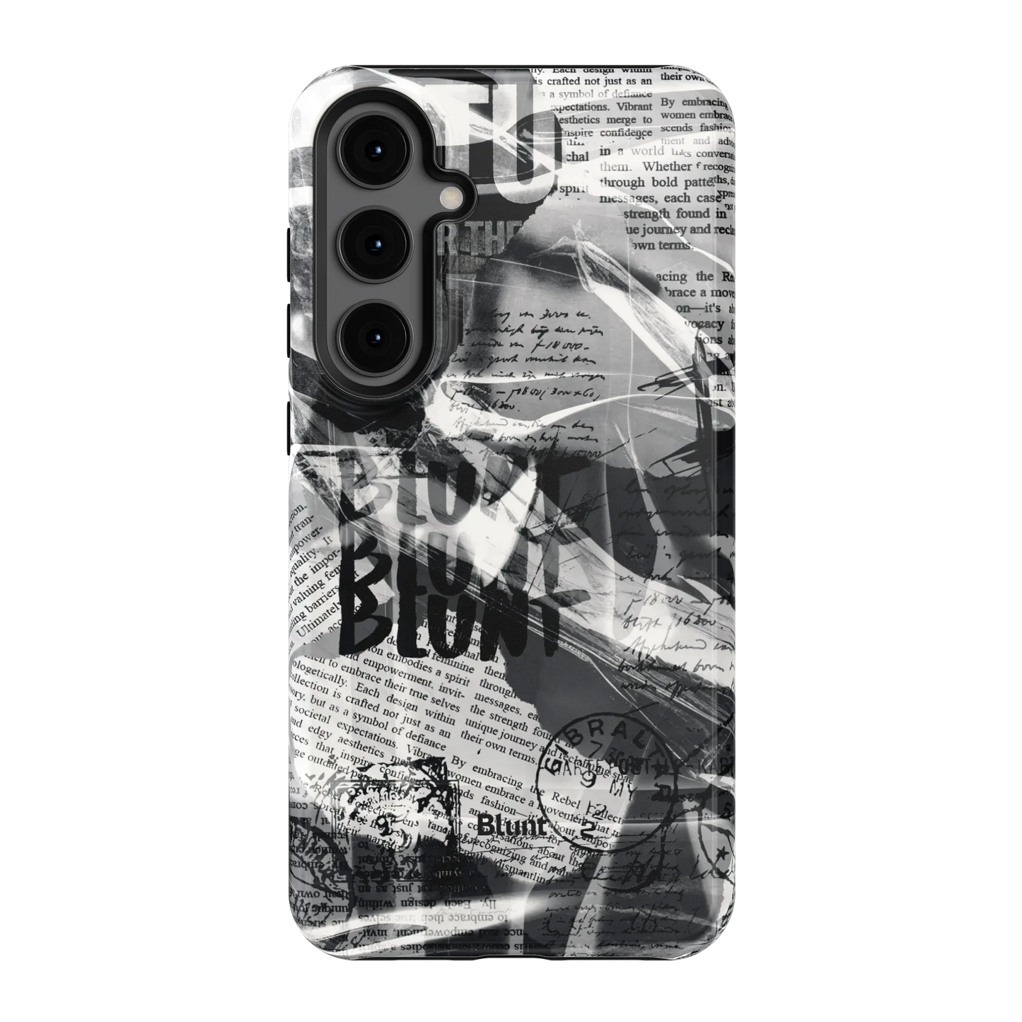 Black Love Letter Samsung Case