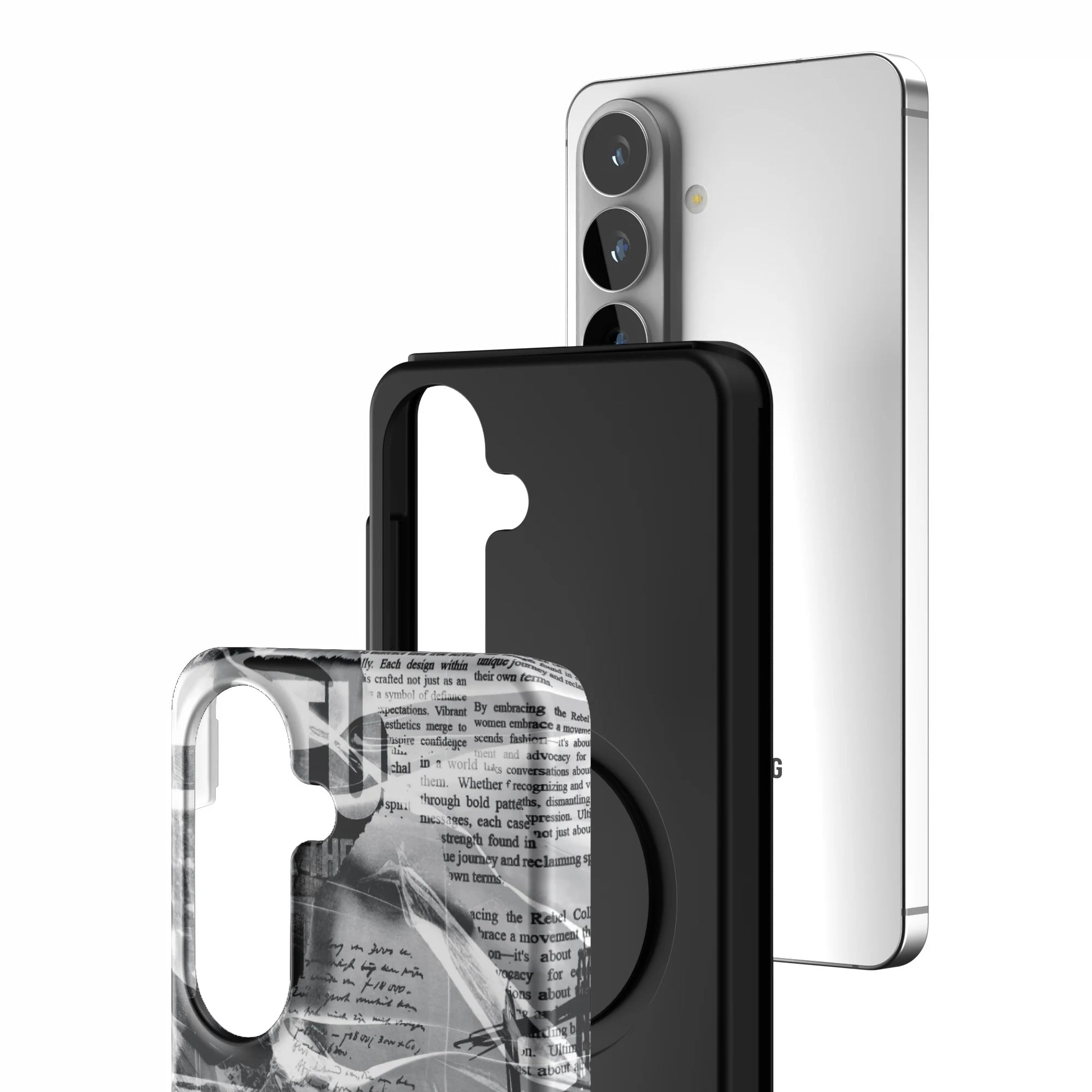 Black-Love-Letter-samsung-case-Galaxy S26-3