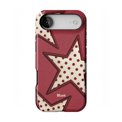 Cherry Polka Star iPhone Case