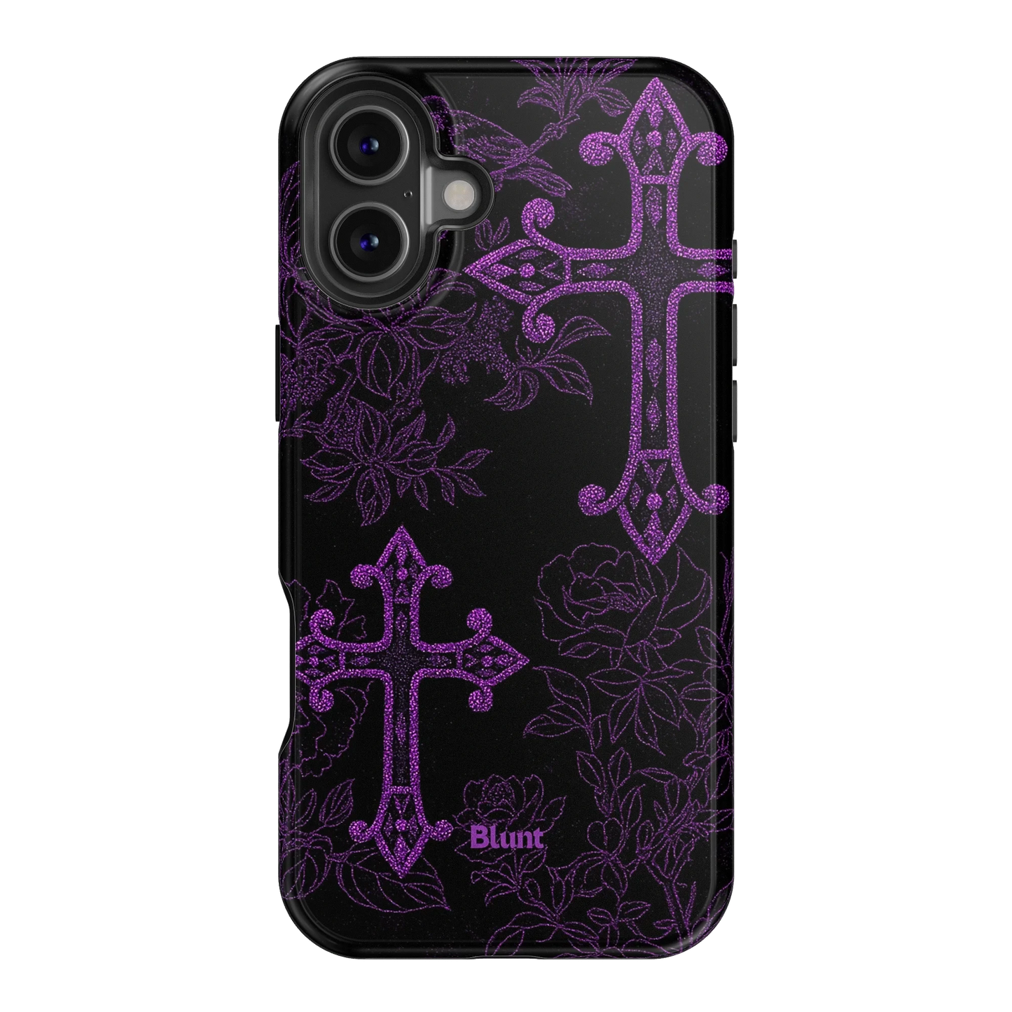 Purple Cross iPhone Case