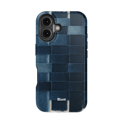 Indigo Weave iPhone Case