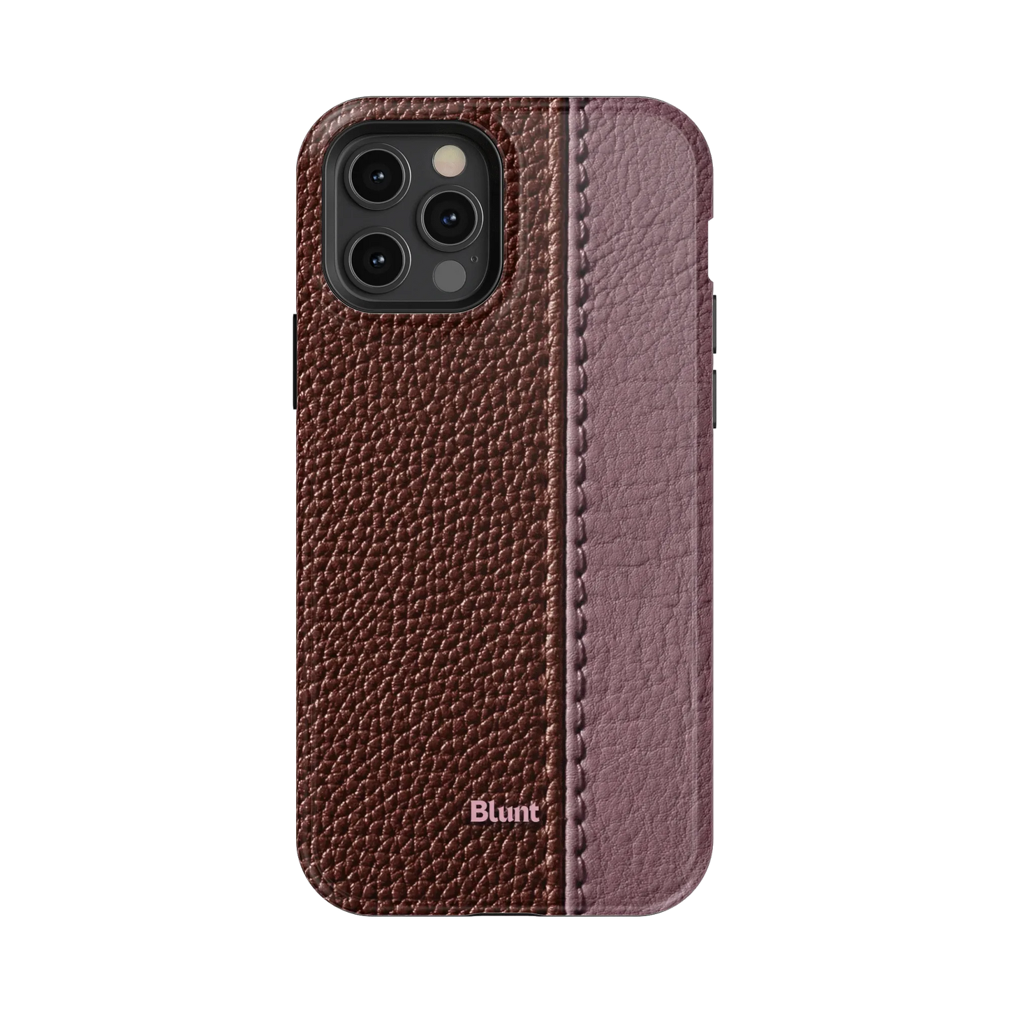 Maroon Grain iPhone Case