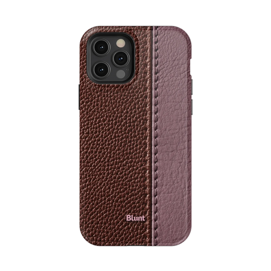 Maroon Grain iPhone Case