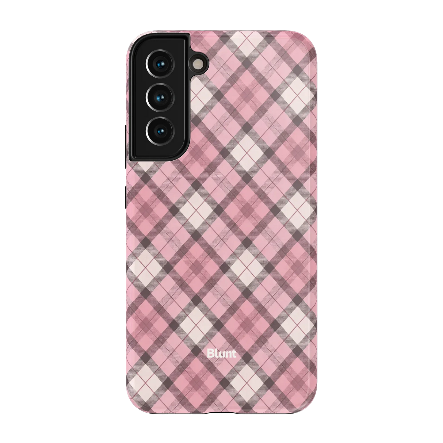 Pink Plaid Samsung Case