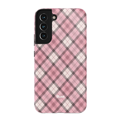 Pink Plaid Samsung Case