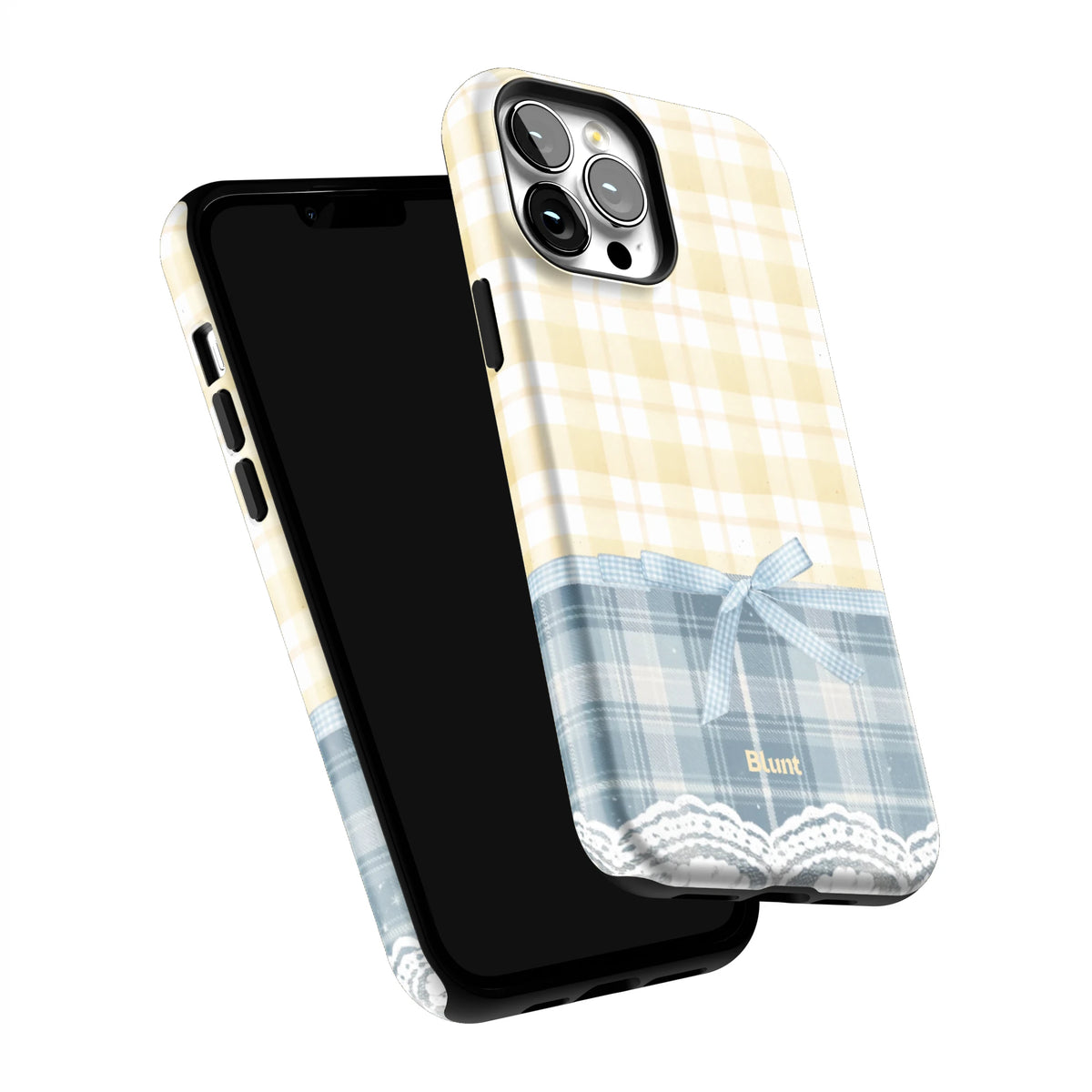 Blue-Lemonplaid-iphone-case-iPhone 13 Pro Max-5