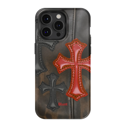 Leather Crosses iPhone Case