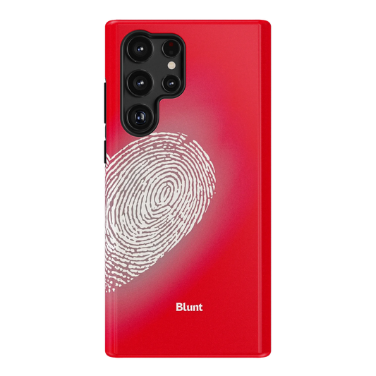 Heart Print Red Samsung Case