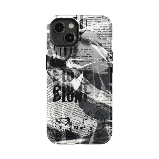 Black Love Letter iPhone Case