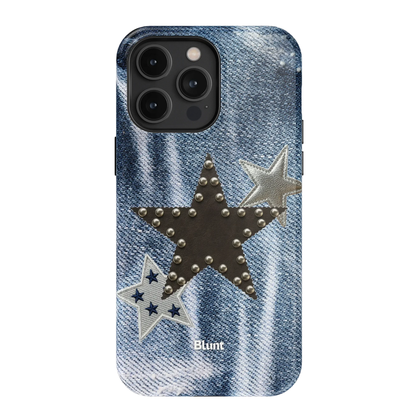 Denim Starstud iPhone Case