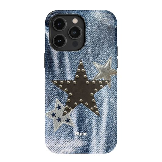 Denim Starstud iPhone Case
