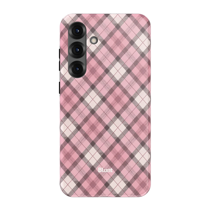 Pink Plaid Samsung Case