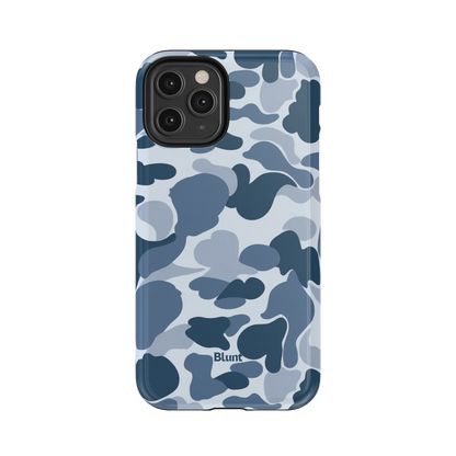Bluish Camo iPhone Case