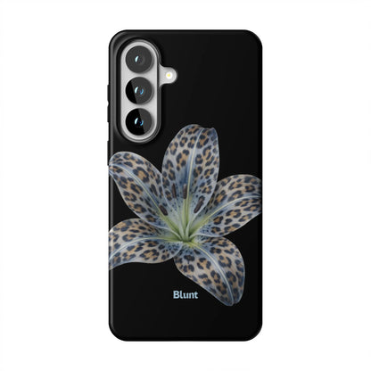 Blue-Leopard-Bloom-samsung-case-Galaxy S26 Plus-1