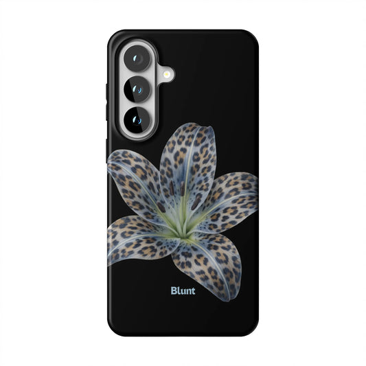 Blue-Leopard-Bloom-samsung-case-Galaxy S26 Plus-1