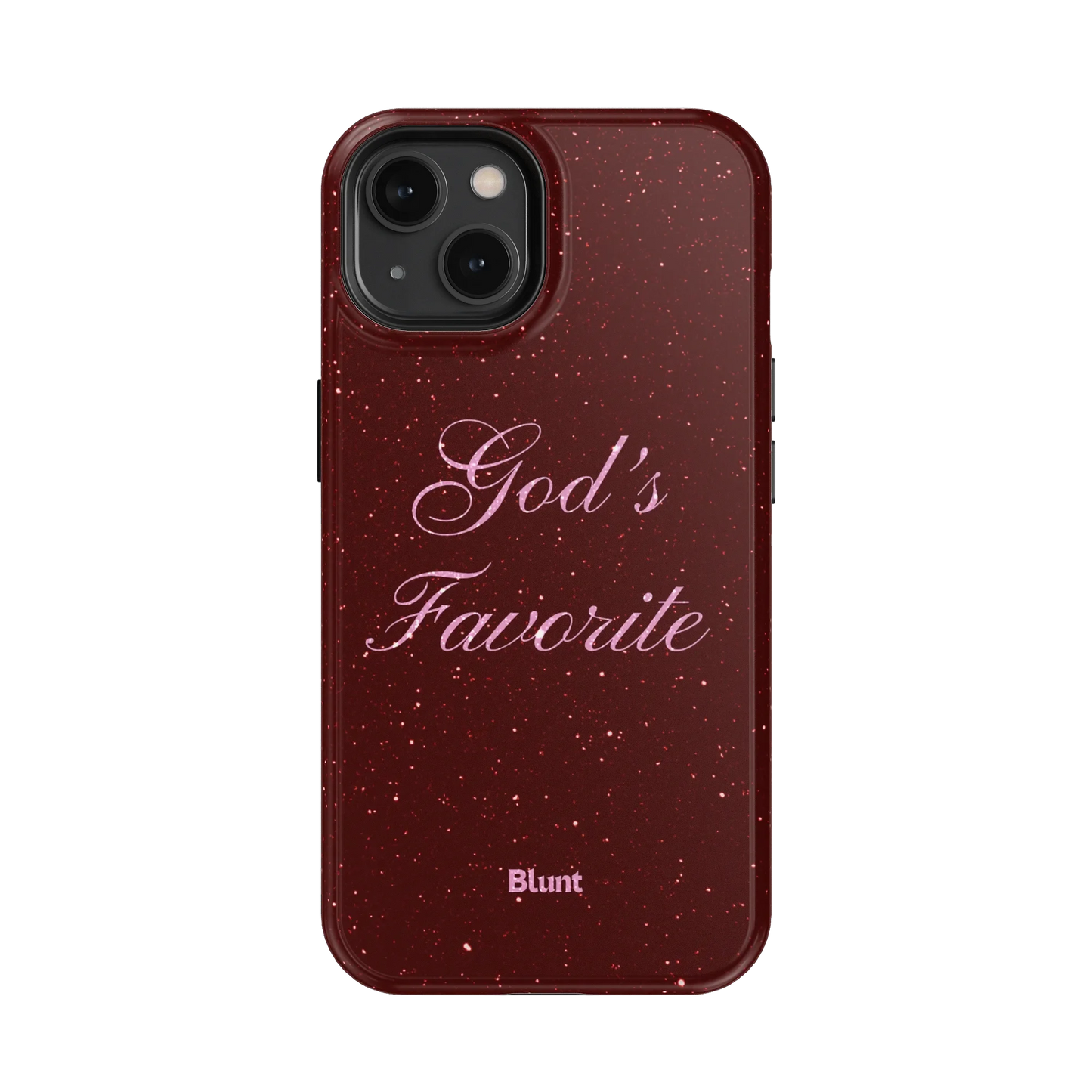 Gods Favorite Burgundy iPhone Case