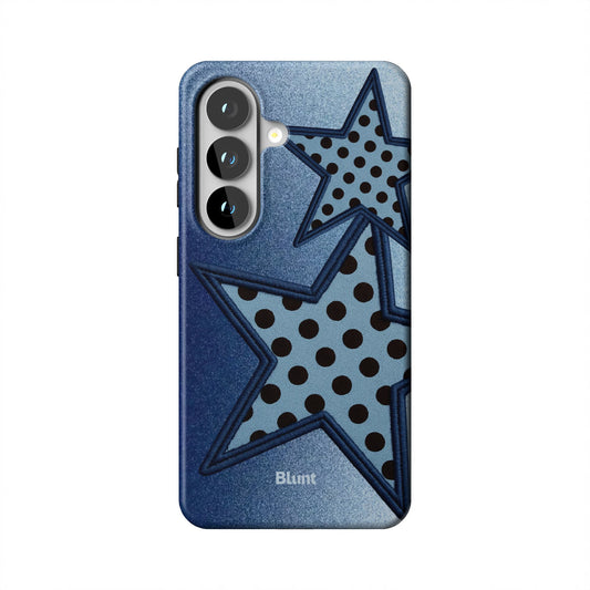Blue-Polka-Star-samsung-case-Galaxy S26-1