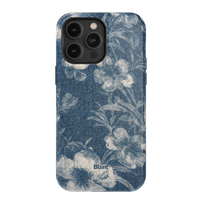 Denim Bloom iPhone Case
