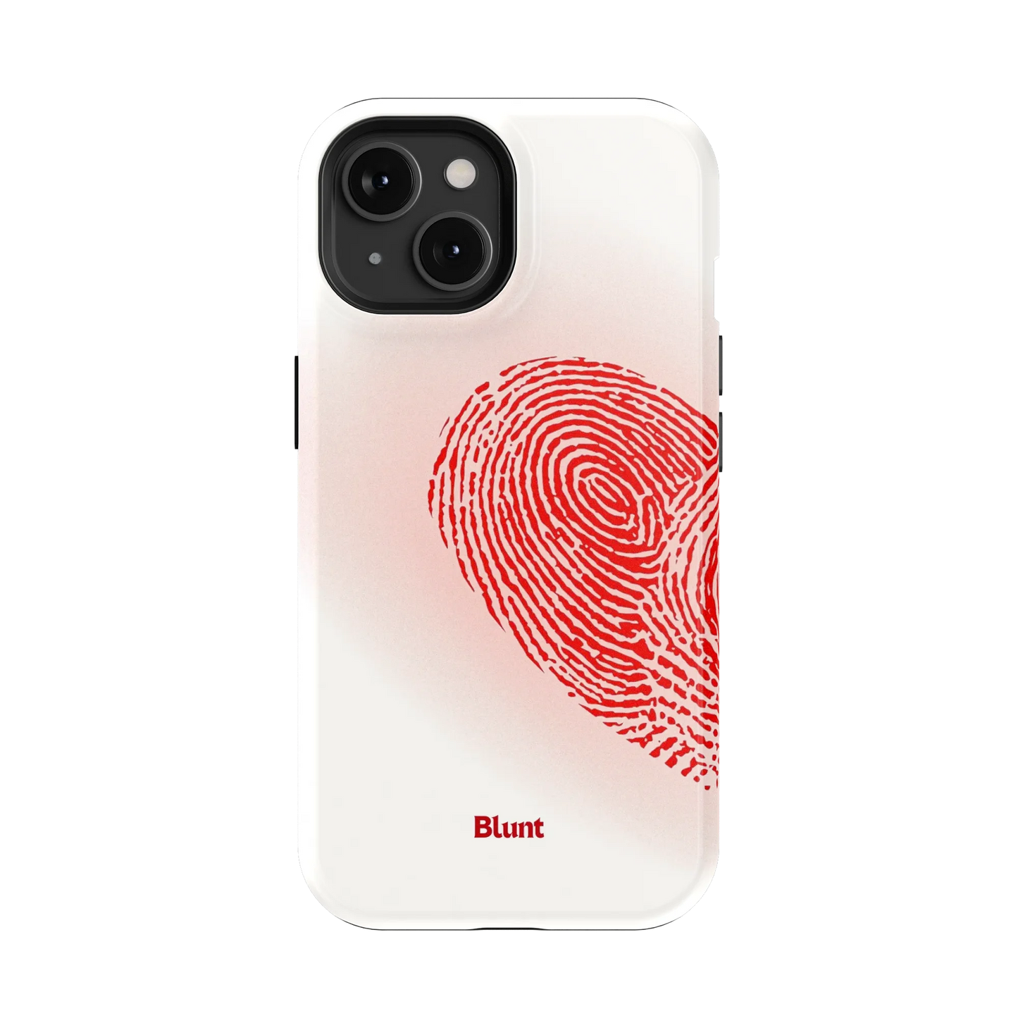 Heart Print White iPhone Case
