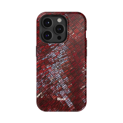 Crimson Scale iPhone Case