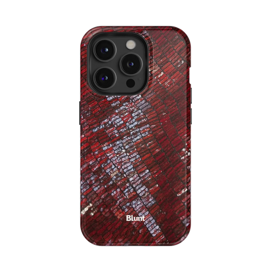 Crimson Scale iPhone Case