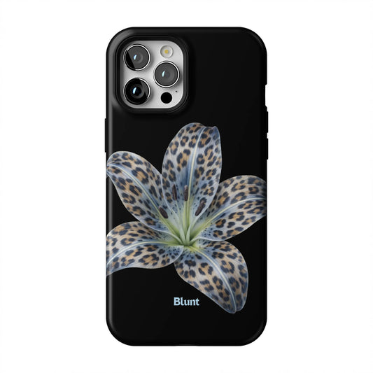 Blue-Leopard-Bloom-iphone-case-iPhone 12 Pro Max-1