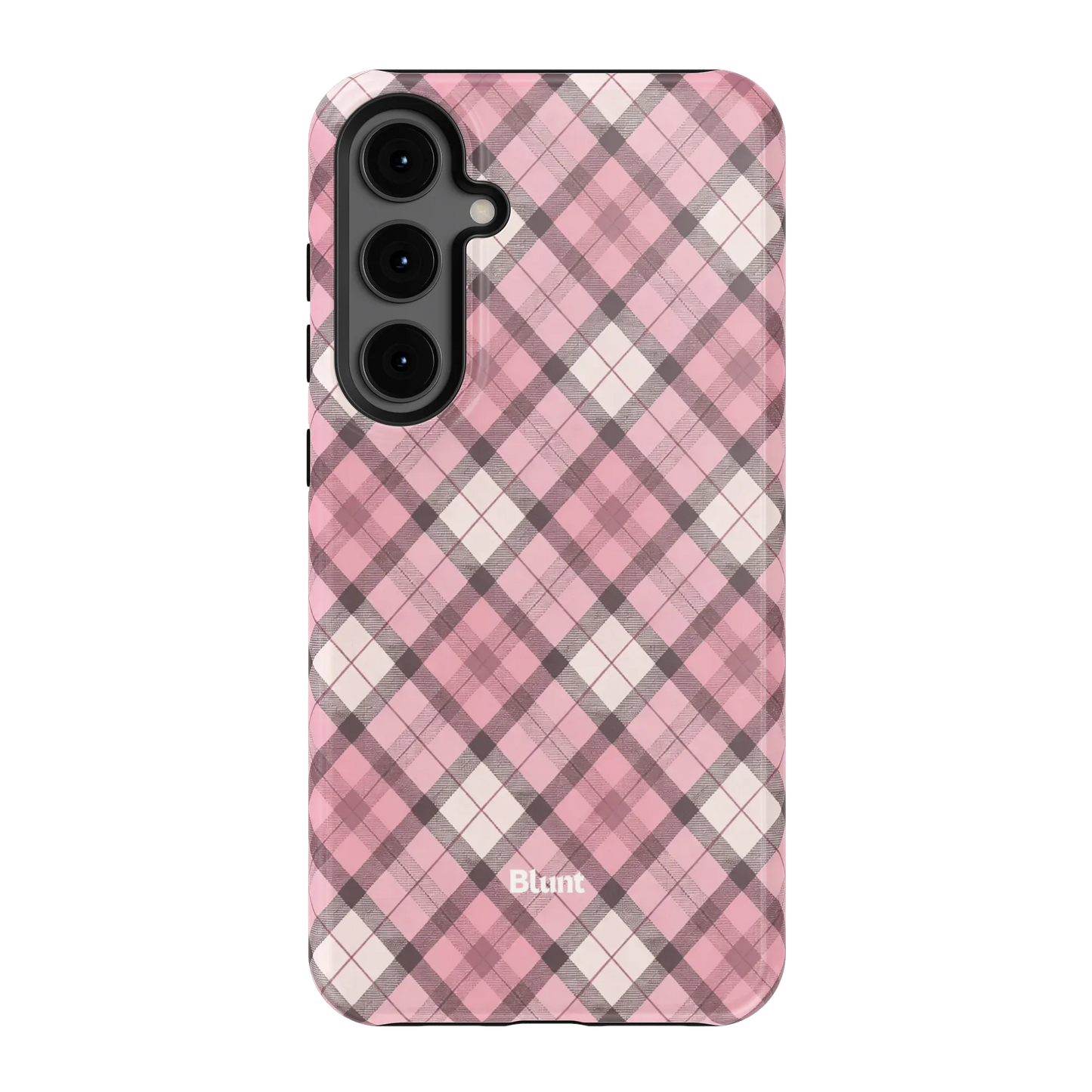 Pink Plaid Samsung Case