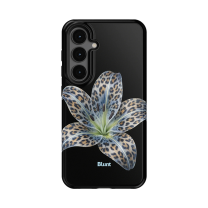 Blue-Leopard-Bloom-samsung-case-Galaxy S24-1