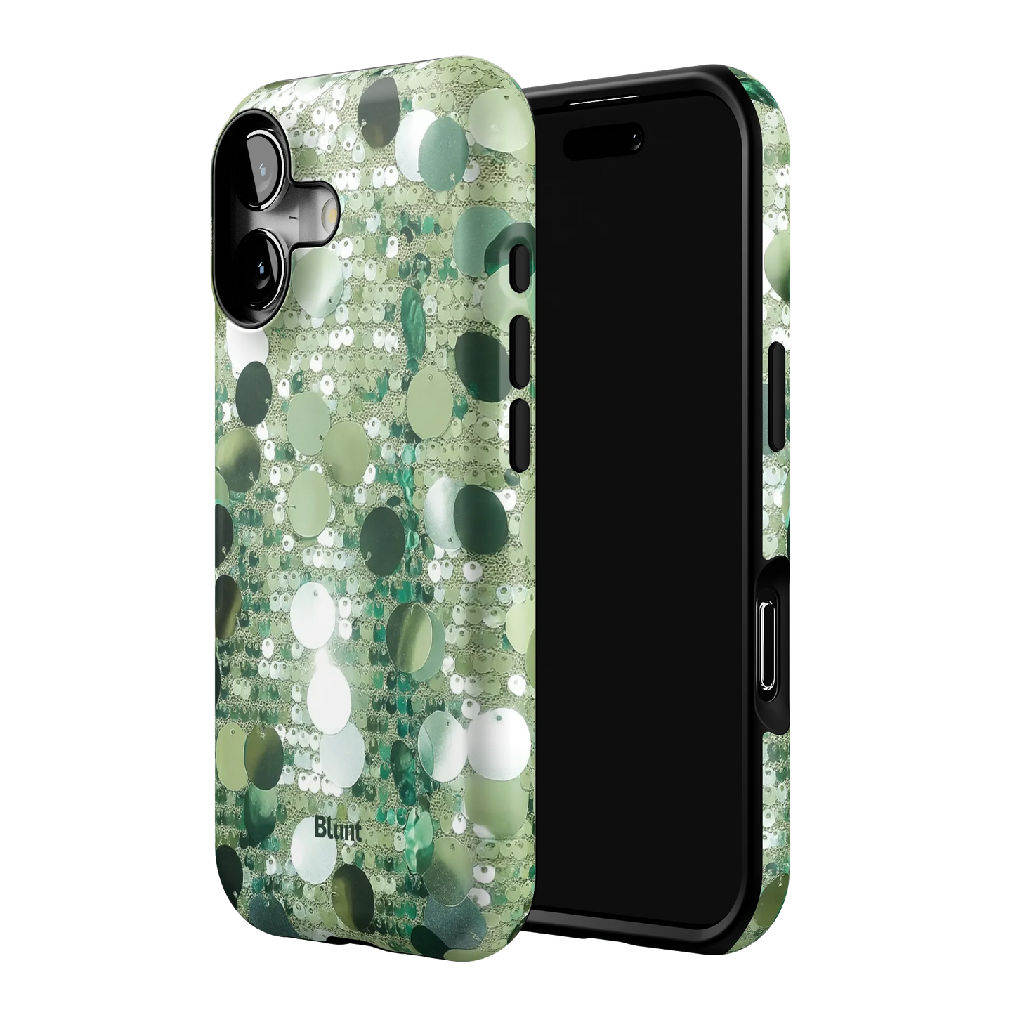 Sage Glitz iPhone Case
