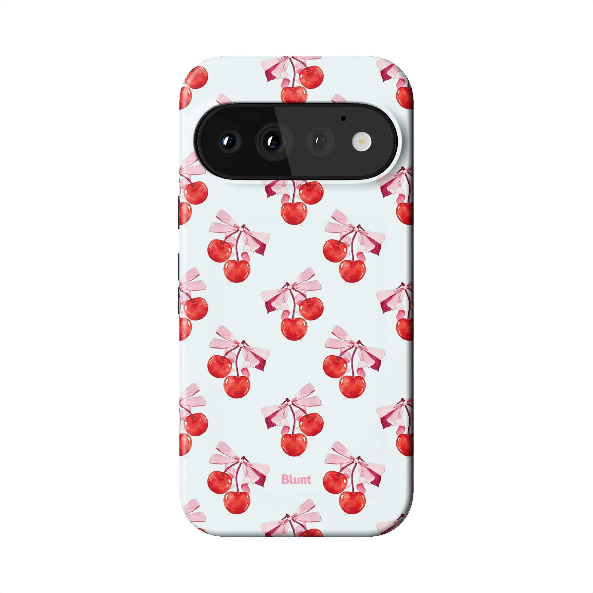 White Cherry Pixel Case - Blunt Cases