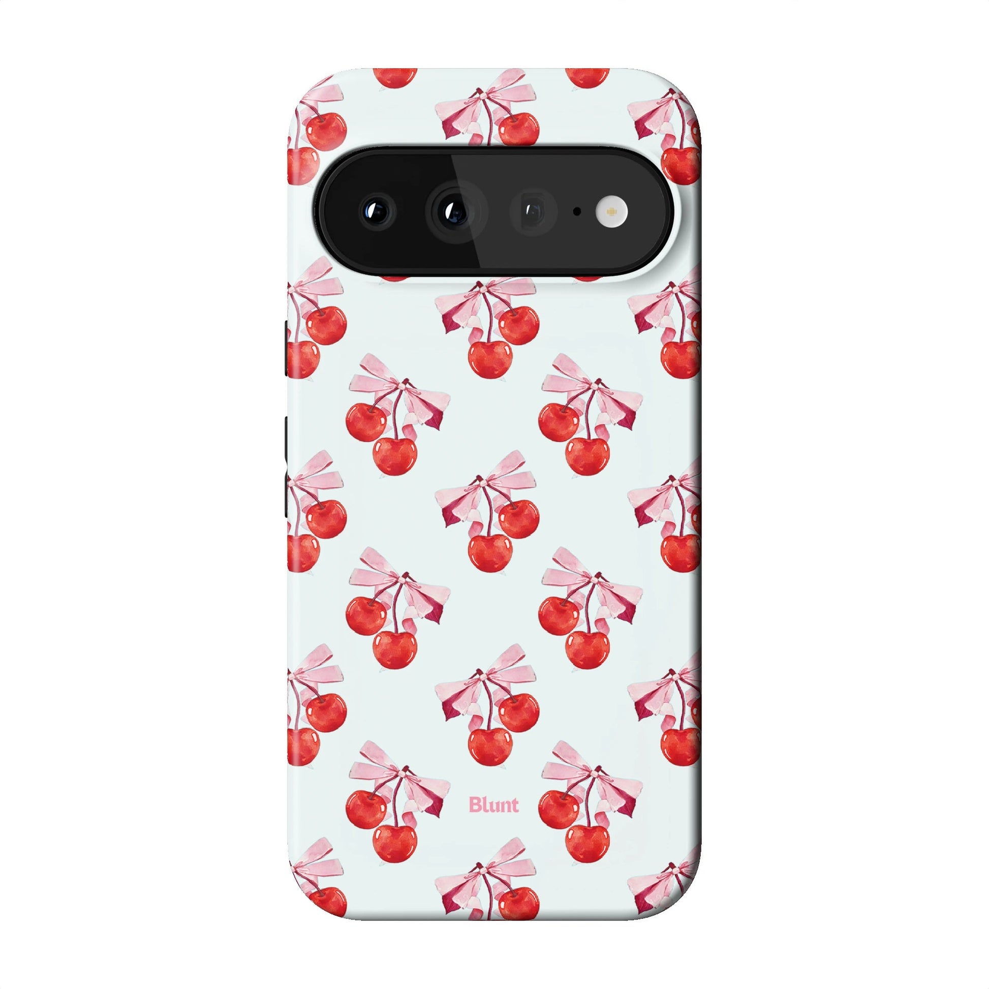 White Cherry Pixel Case - Blunt Cases