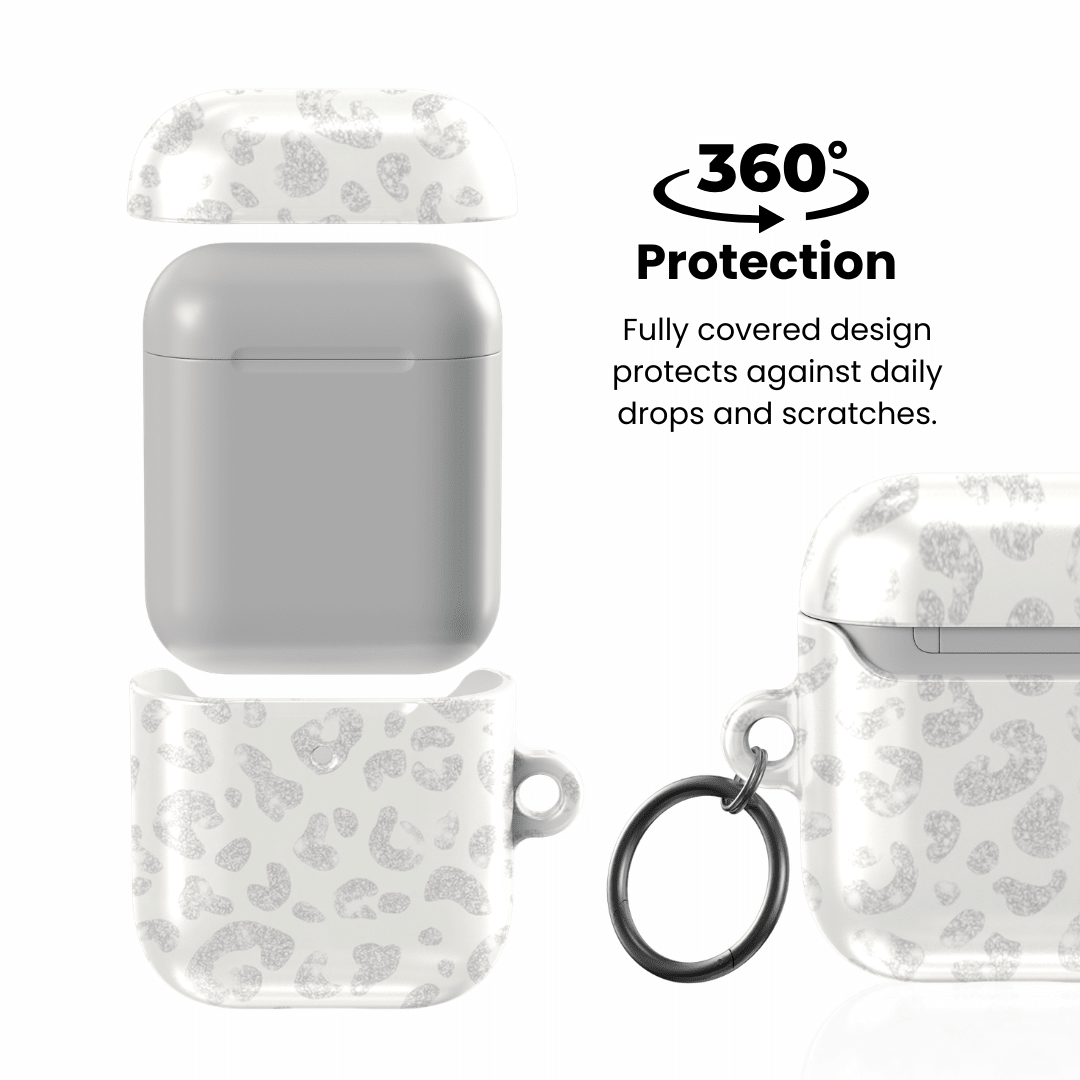 White Leopard AirPod Case - Blunt Cases
