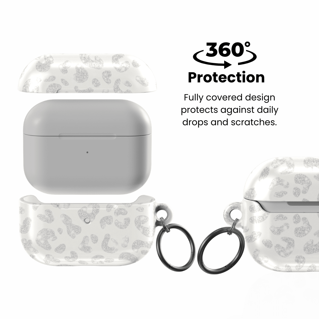 White Leopard AirPod Case - Blunt Cases