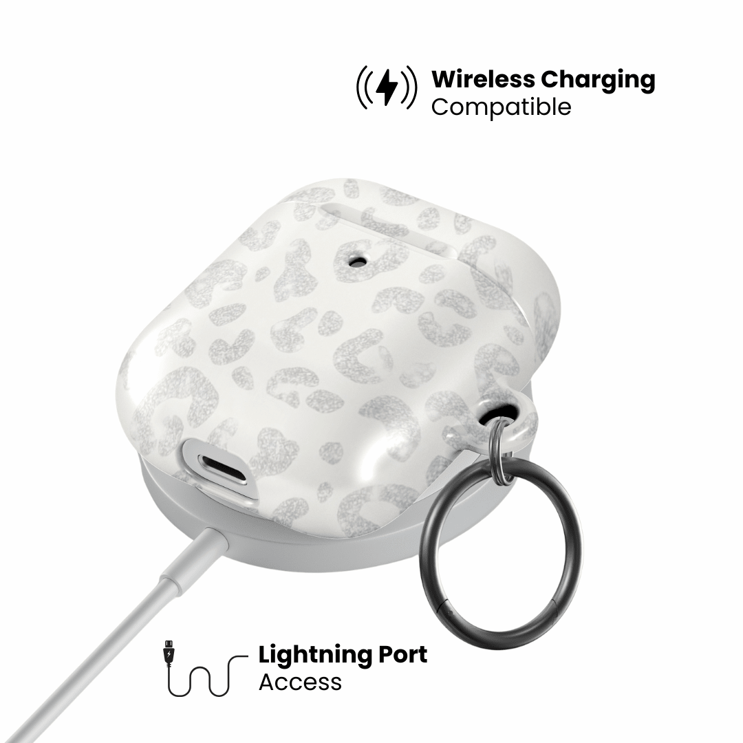 White Leopard AirPod Case - Blunt Cases