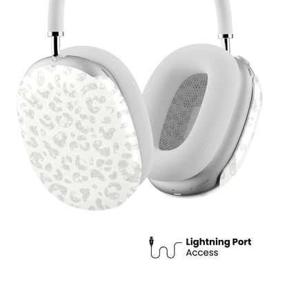 White Leopard AirPod Max Case - Blunt Cases