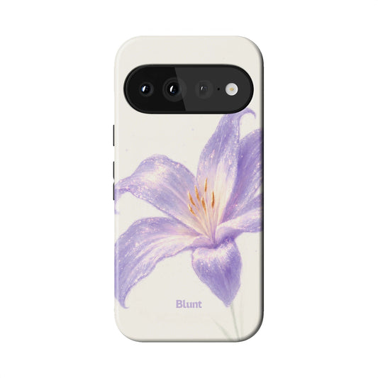 White Lilac Lilly Pixel Case - Blunt Cases