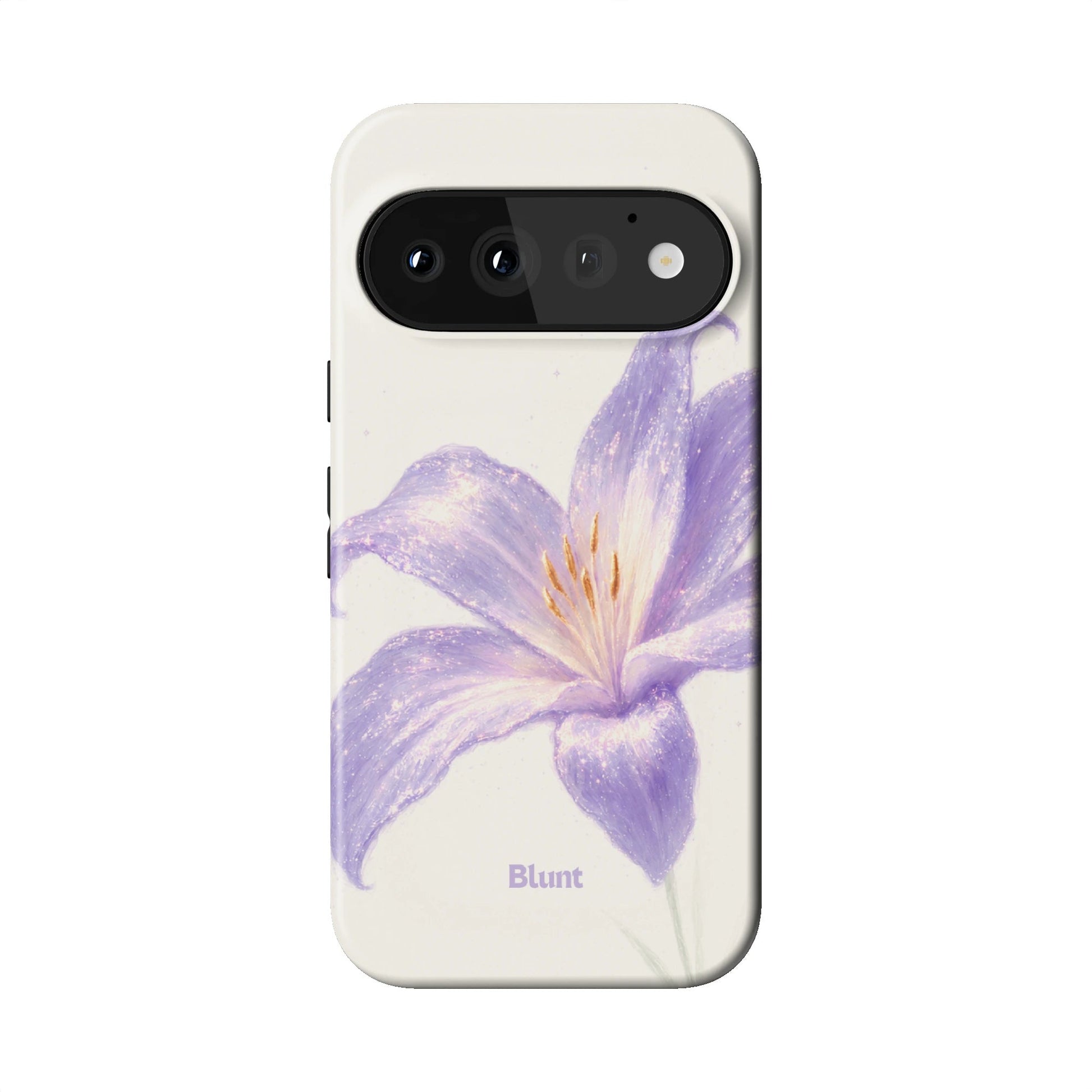 White Lilac Lilly Pixel Case - Blunt Cases